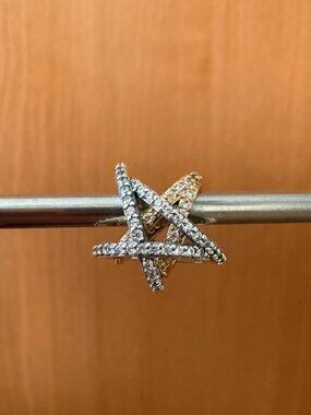 Pandora Open Works 14k Gold Plated & Silver Star